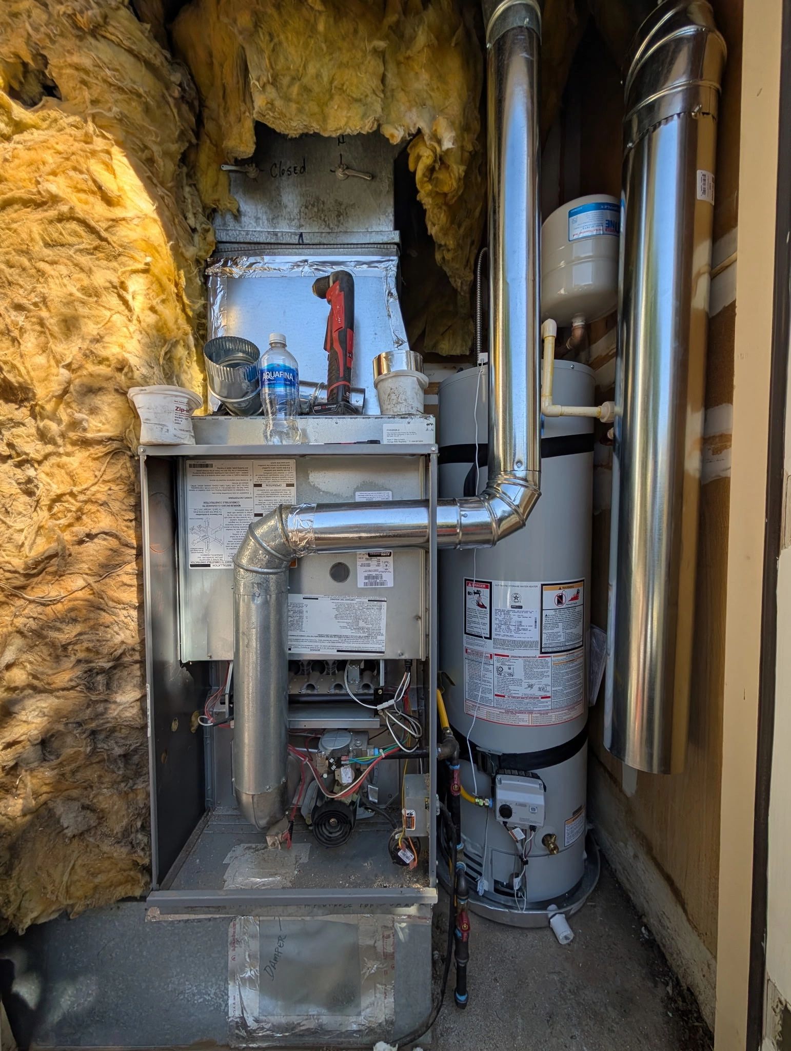Plumbing after